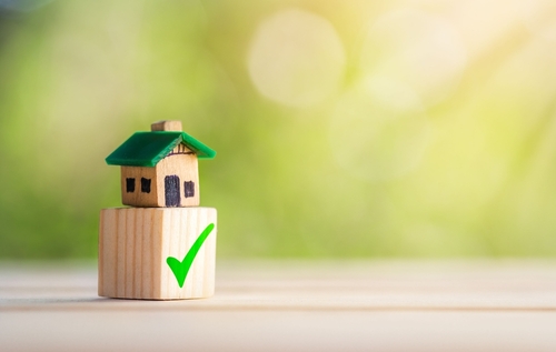 Mortgage,And,Loan,Approved,Concept,,House,Is,Placed,On,A
